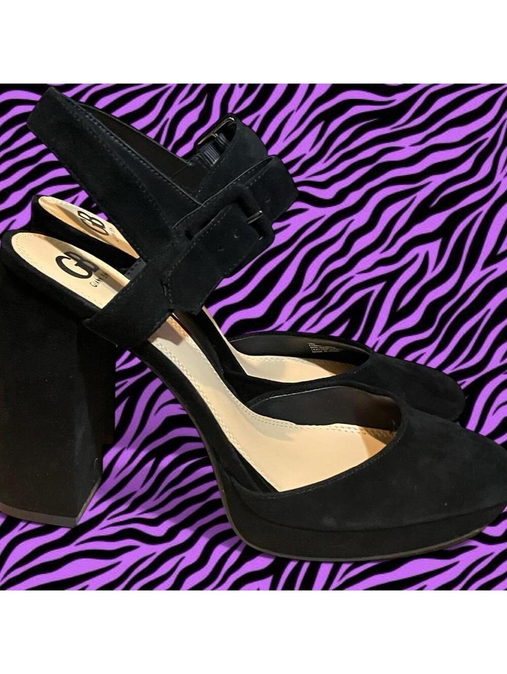 NIB Gianni Bini black suede heels #heels #suede